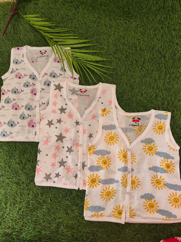 Combo Pack of Muslin Jablas for Babies ( best 3 dispatched)