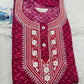 Soft and Comfortable Cotton Nighty - Elegant Embroidery Design