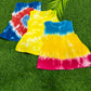 Muslin tie&tie sleeveless  frock combo pack (best 3 dispatched)(0-3m)