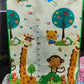 Colorful Animal-Themed Baby Play Mat & Height Chart – Soft, Washable, 100 cm Measurement