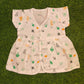 Charming Half-Sleeve Muslin Frock with Cute Print (best one dispatched)