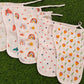 Muslin Cloth Nappy Combo Pack (Set of 5) - Soft, Breathable, and Reusable for Newborns