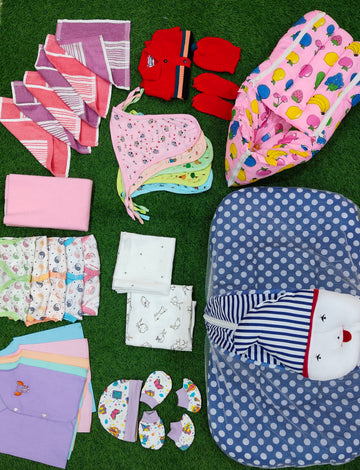"Newborn Bliss Combo – All-in-One Comfort for Your Little One!" (Best one dispatched)
