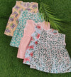 0-3 Month Sleeveless Frock Combo Pack - Floral Designs (Pack of 5)