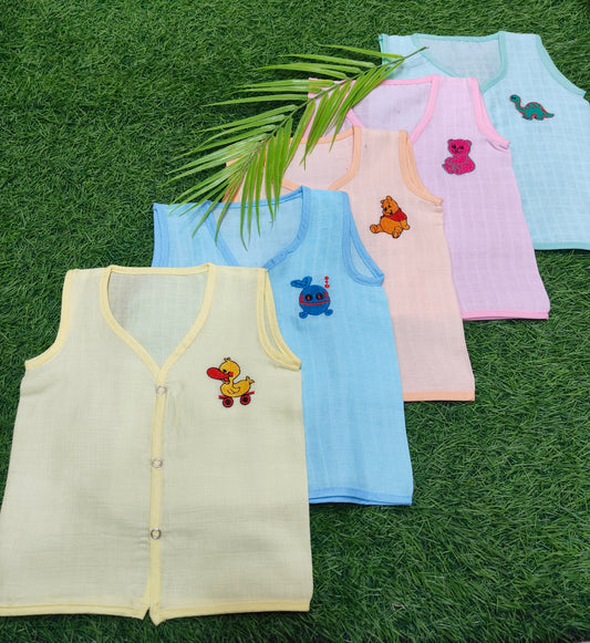 Combo Pack of Muslin colour Jablas for Babies ( best 5 dispatched)