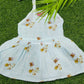 Color muslin  knot frock combo pack (best 4 dispatched)(0-3m)
