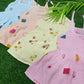 Color muslin  knot frock combo pack (best 4 dispatched)(0-3m)