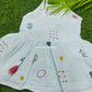 Color muslin  knot frock combo pack (best 4 dispatched)(0-3m)