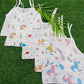 Combo Pack of Muslin top knot Jablas for Babies ( best 5 dispatched)