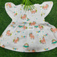 Butterfly muslin cute frock combo pack (0-6m)