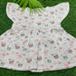 Butterfly muslin cute frock combo pack (0-6m)