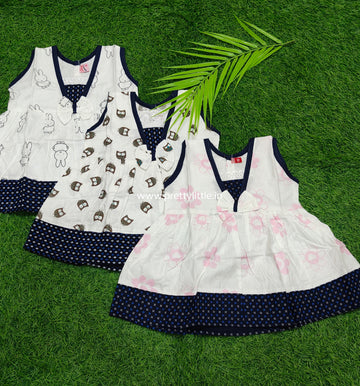 Combo v neck summer Cotton Frock – Stylish & Comfortable (best 3 dispatched)