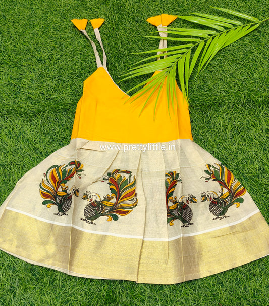Kerala Model Frock for Baby Girls (0-8 Months)