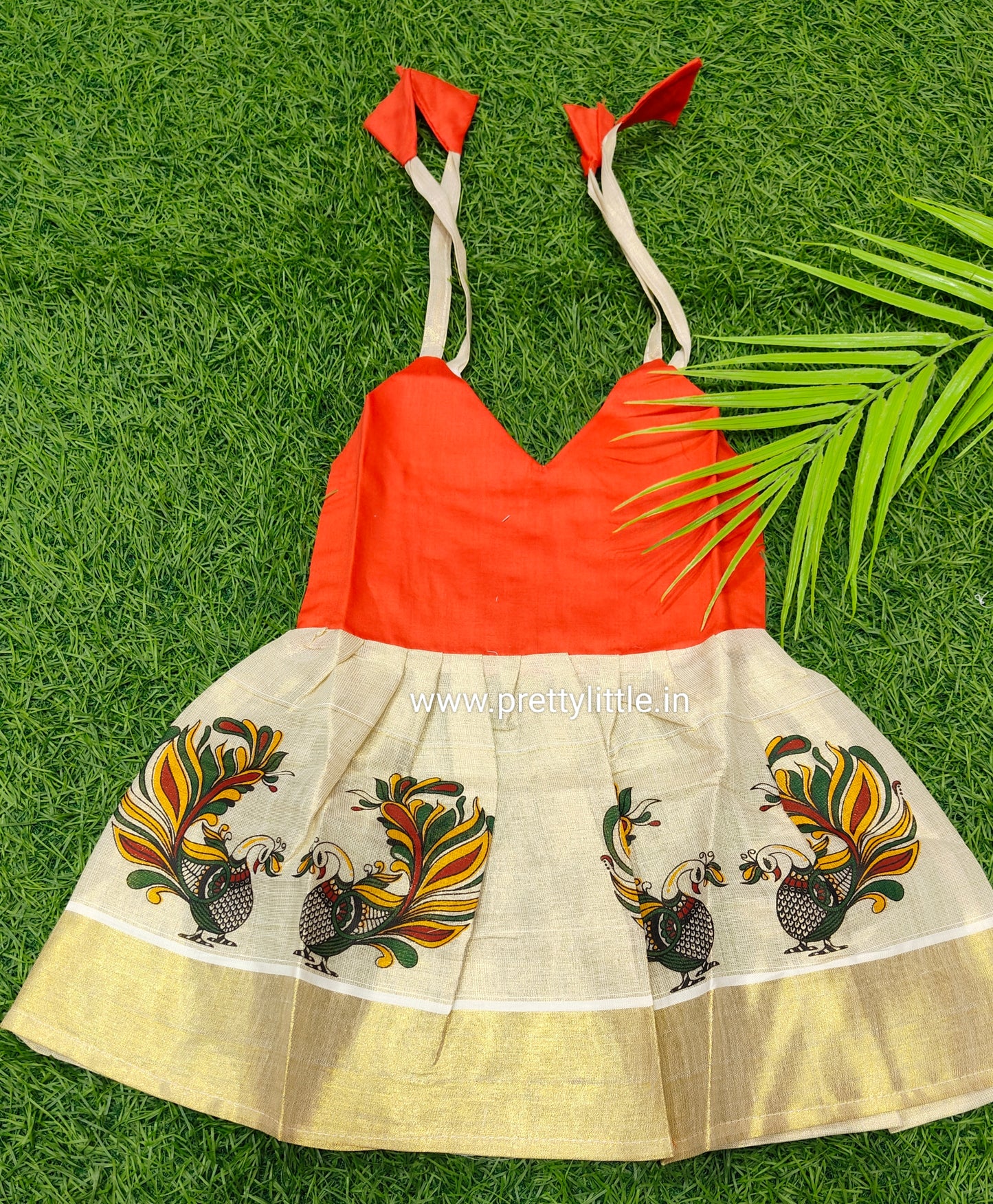 Kerala Model Frock for Baby Girls (0-8 Months)