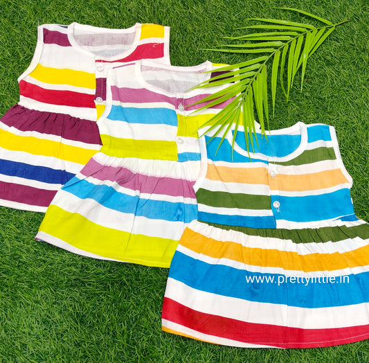 Infant Line Frock Combo Pack (Set of any 3)