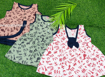 Doodle Dance summer cotton Frock Pack – Fun Prints for Happy Days!  (best 3 dispatched)