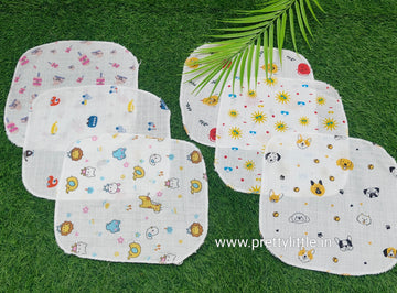 Pack of 6 Muslin Face Mouth Cloth