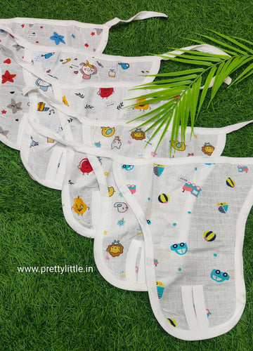Regular Muslin Cloth Nappy non padded Combo Pack (Set of 5) (best 5 dispatched )- Soft, Breathable, and Reusable