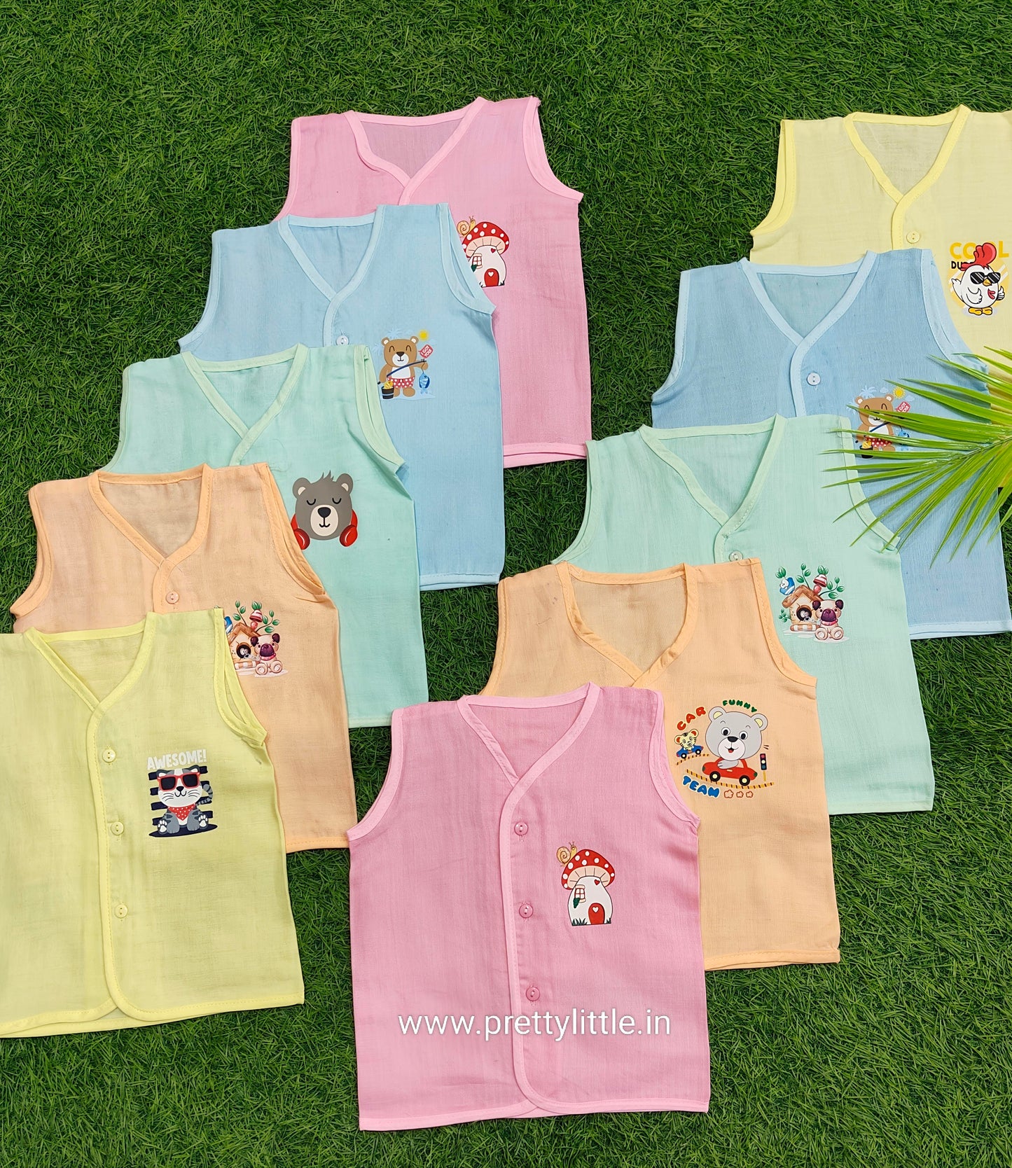Combo Pack of color Muslin Jablas for Babies ( best 10 dispatched)
