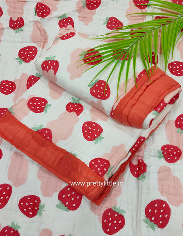 Soft 6-Layer Muslin Blanket(110*110cm) (best one dispatched)