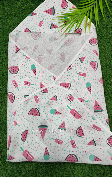 Little Love Muslin Hooded cap Towel - Gentle & Breathable ( best 1 dispatched)