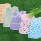 Pack of 10 Front-Button Cotton Frocks for Baby Girls (0-6 Months)