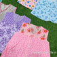 Pack of 10 Front-Button Cotton Frocks for Baby Girls (0-6 Months)