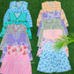 Pack of 10 Front-Button Cotton Frocks for Baby Girls (0-6 Months)