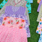 Pack of 10 Front-Button Cotton Frocks for Baby Girls (0-6 Months)