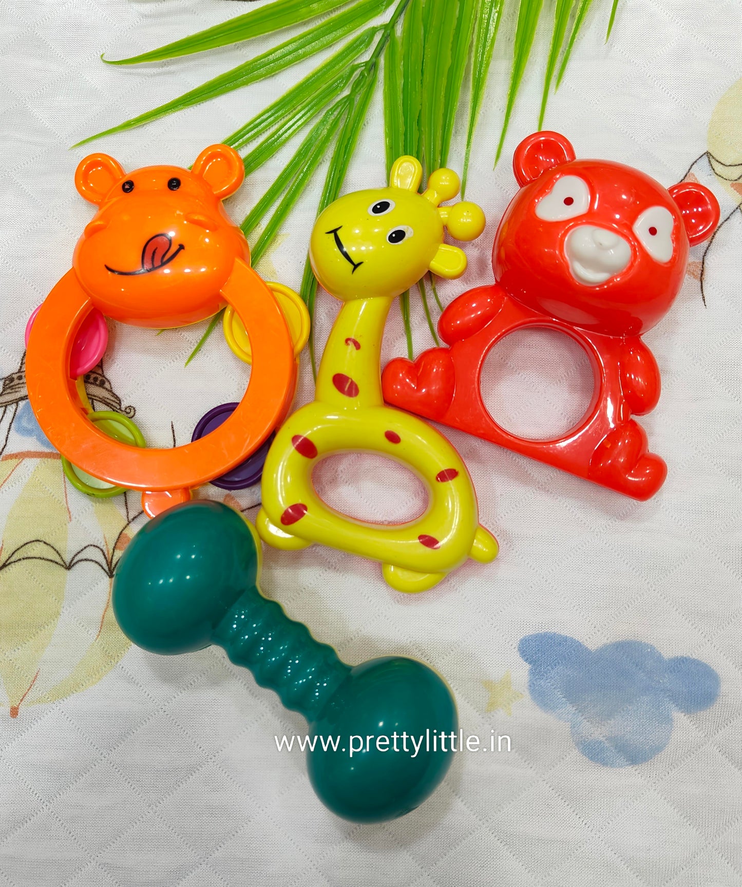 Baby Rattle & Teether Set (7Pcs) - Fun & Soothing