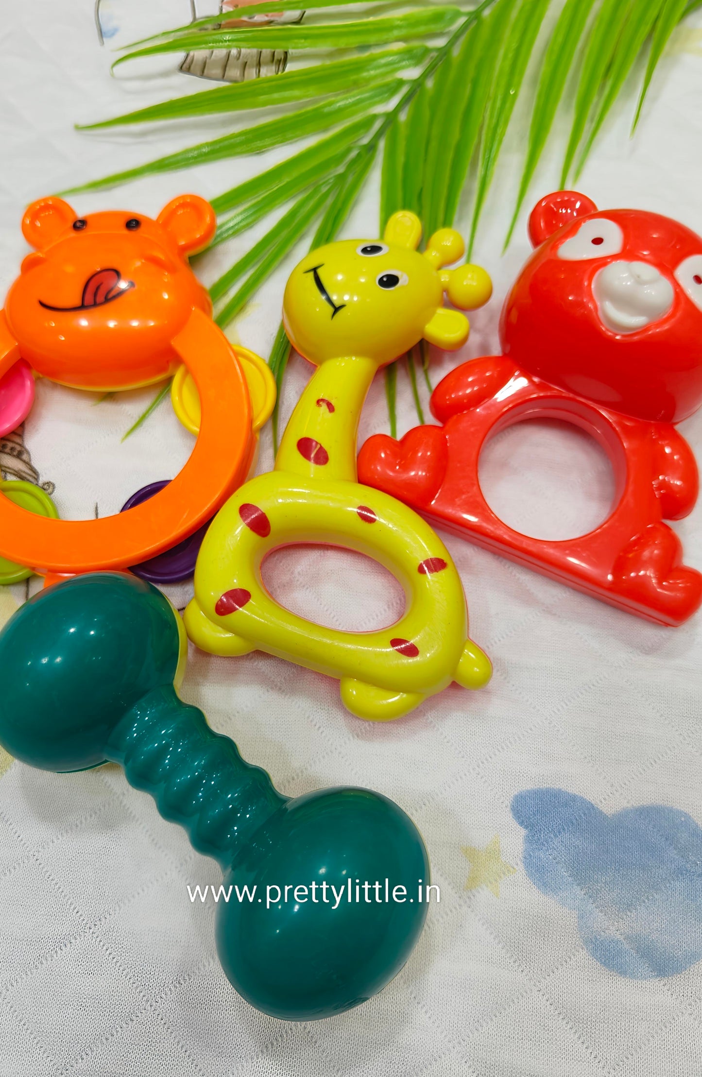 Baby Rattle & Teether Set (7Pcs) - Fun & Soothing