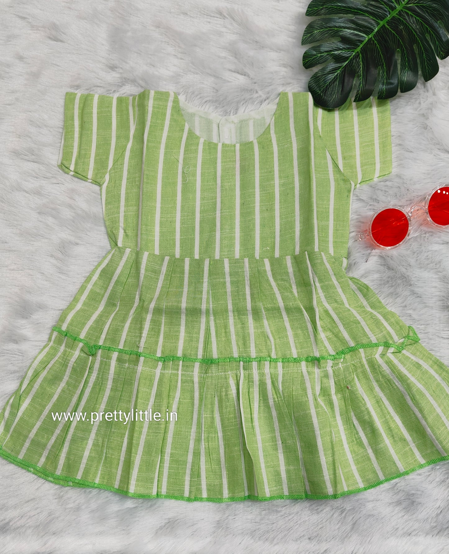 Budget Striped summer Cotton Frock – Stylish & Comfortable (best 1 dispatched)