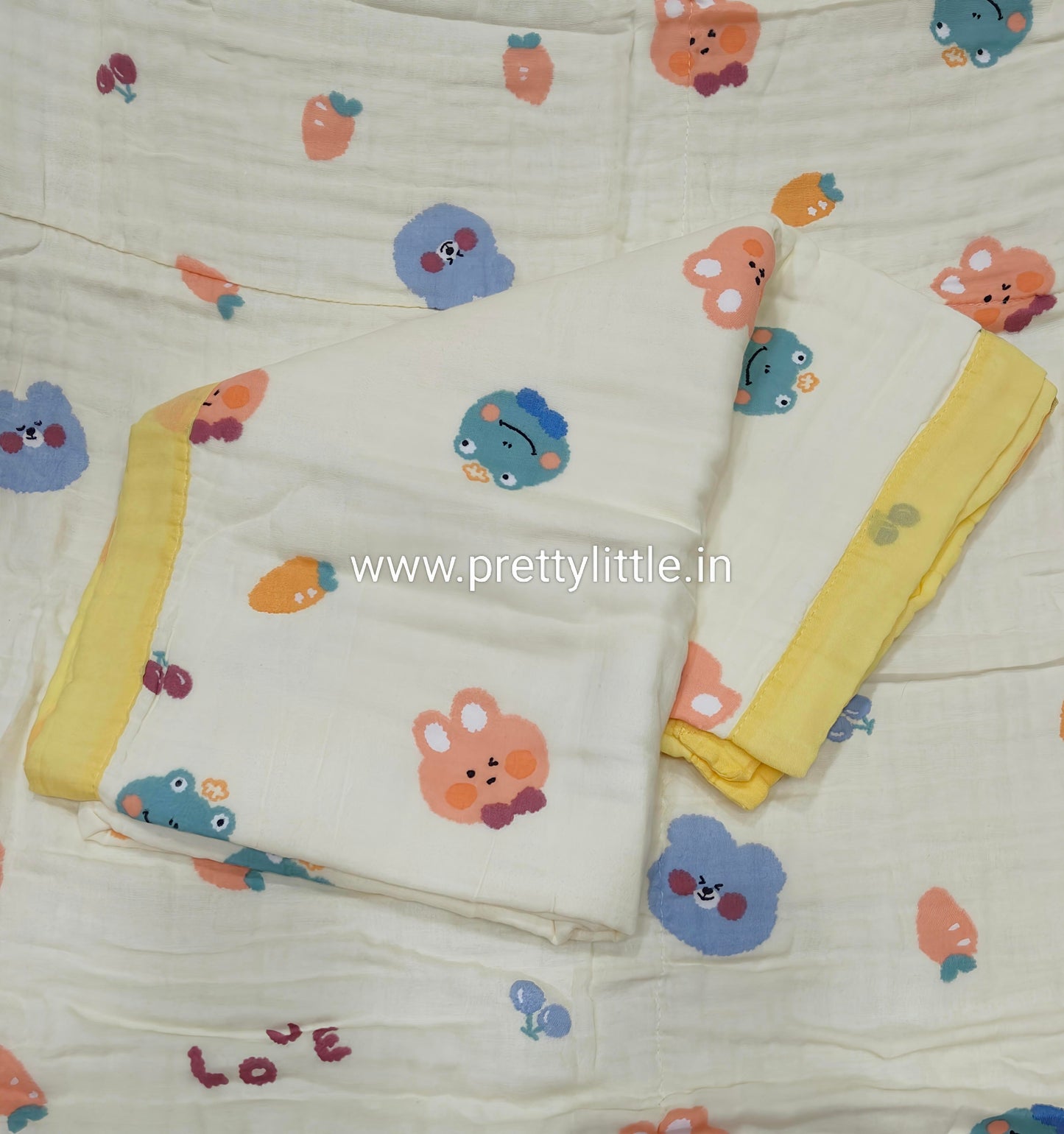 Soft 6-Layer color Muslin Blanket(110*110cm)