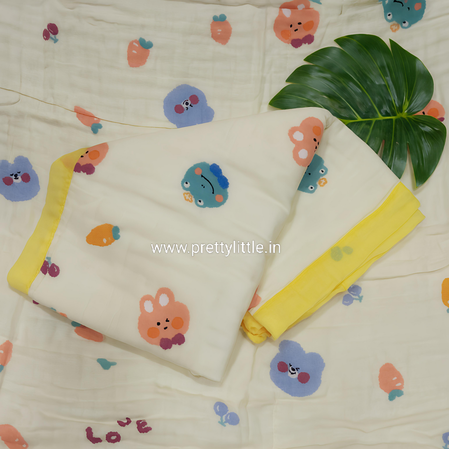 Soft 6-Layer color Muslin Blanket(110*110cm)