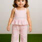 Coral Kiss Comfy & Cute Baby Girl Summer Set | Muslin Cotton Co-Ord