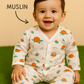 Premium Muslin full hand with pant set (0-1 yr standard size)( best one dispatched)