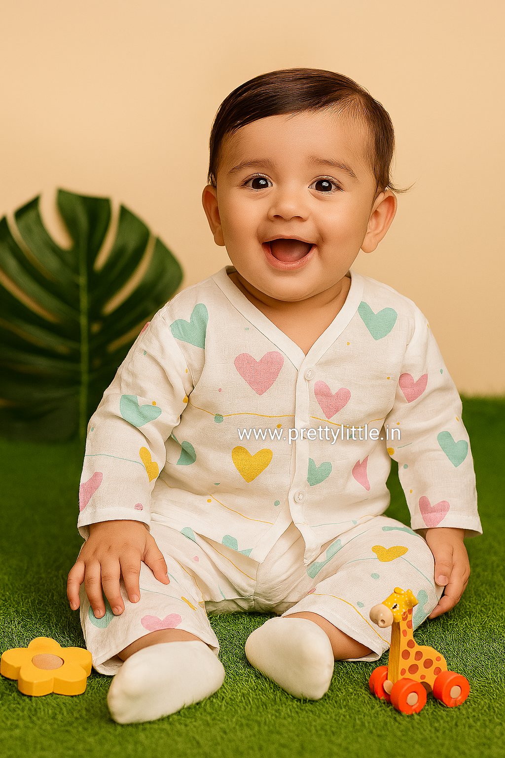 Premium Muslin full hand with pant set (0-1 yr standard size)( best one dispatched)