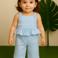 Coral Kiss Comfy & Cute Baby Girl Summer Set | Muslin Cotton Co-Ord