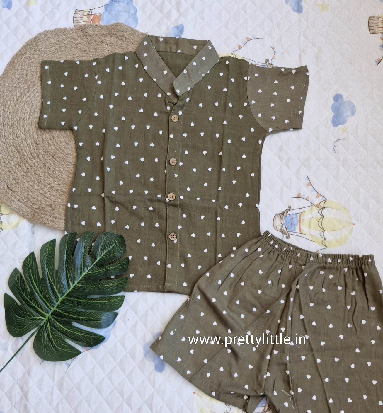 Muslin co-ord Sets – Stay Cool, Stay Cute!  (0-1 year standard size) ( Best 3 dispatched)