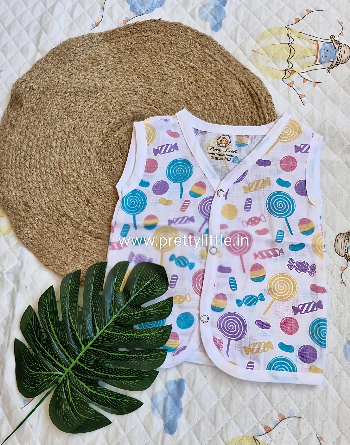 Combo Pack of 5 Muslin Jablas for Babies