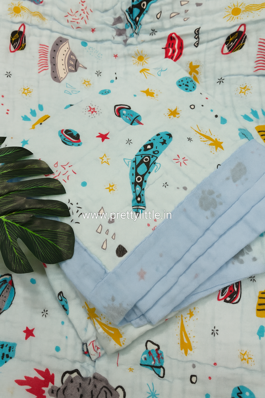 Soft 6-Layer color Muslin Blanket(110*110cm)