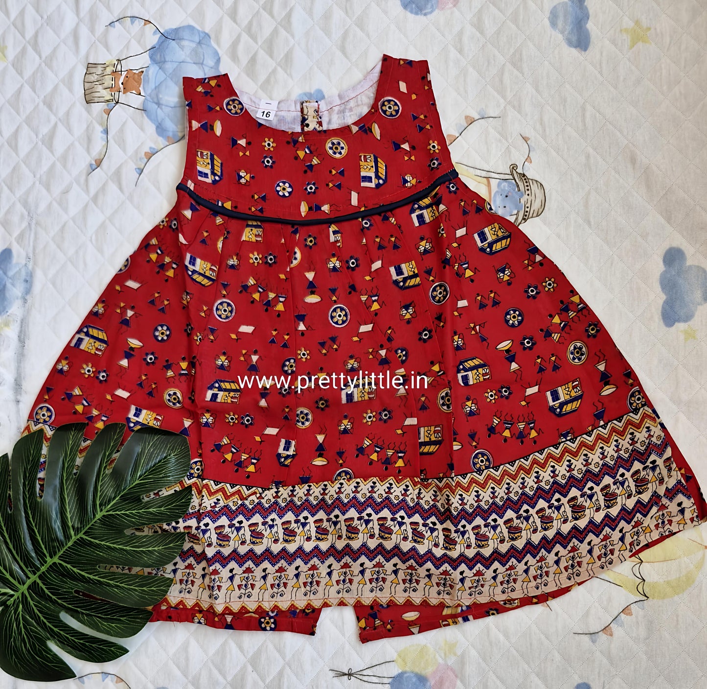 Budget  Cotton kalamkari Frock – Stylish & Comfortable (best 1 dispatched)