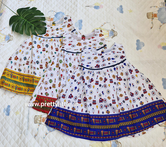 Combo Budget  Cotton kalamkari Frock – Stylish & Comfortable (best 3 dispatched)