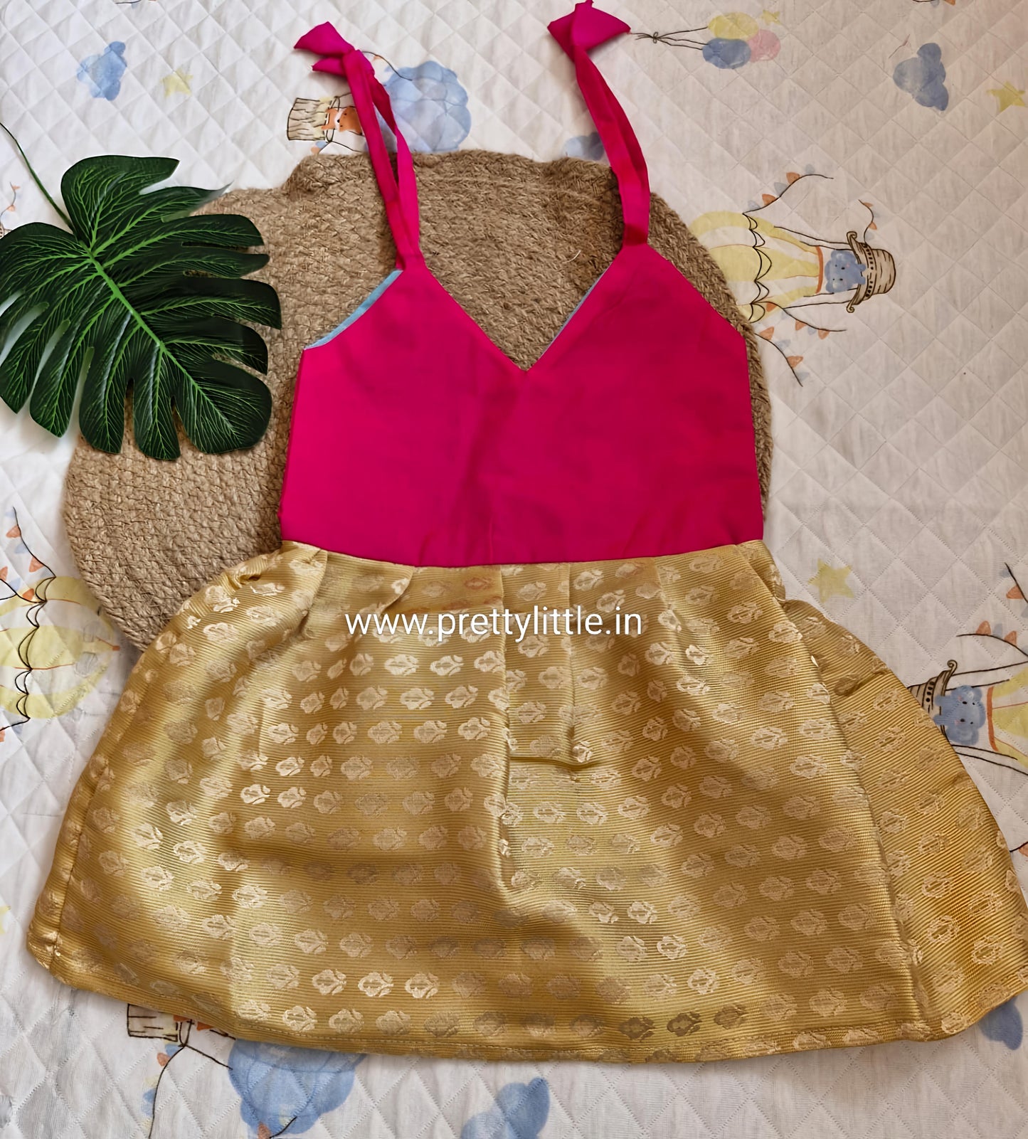 Traditional Baby Frock  | Size 0–6M | ₹99 (any4)