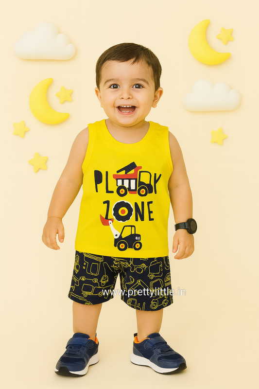 Any one Sleeveless Set for Boys | 0-2 Years |  Stay Cool, Stay Cute!
