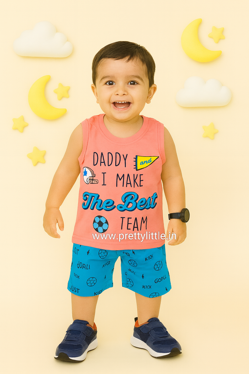 Any one Sleeveless Set for Boys | 0-2 Years |  Stay Cool, Stay Cute!
