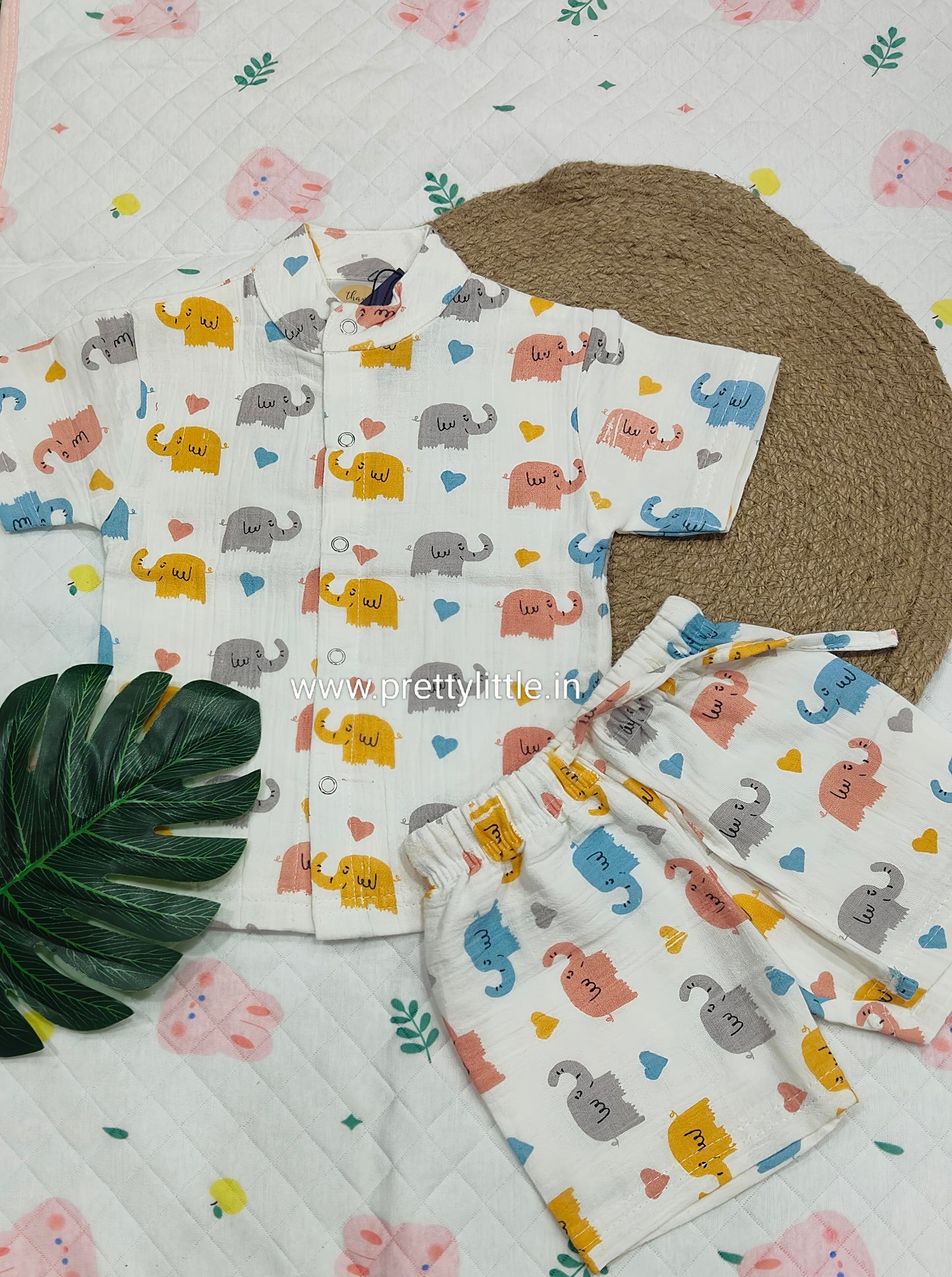CloudSoft Muslin Co-ord Set – Ultra-Soft Baby Wear (0–3 Years)