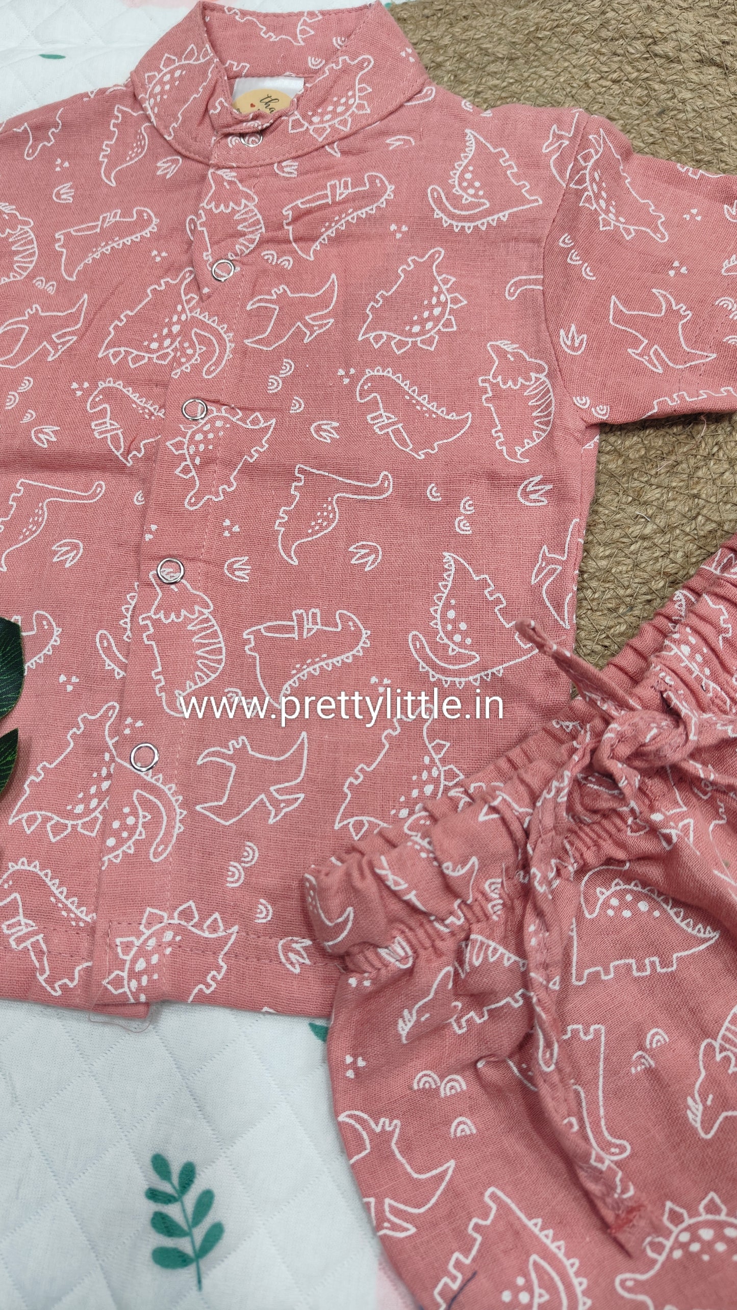CloudSoft Muslin Co-ord Set – Ultra-Soft Baby Wear (0–3 Years)
