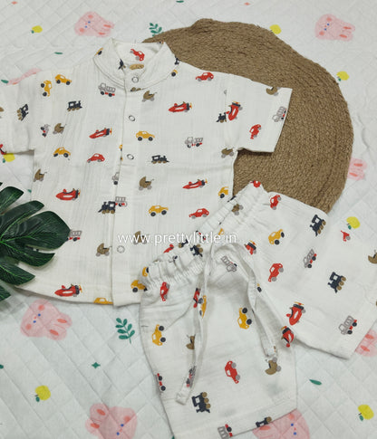 CloudSoft Muslin Co-ord Set – Ultra-Soft Baby Wear (0–3 Years)