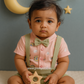 Stylish Dungri Baby Outfit with Suspenders, Bow Tie